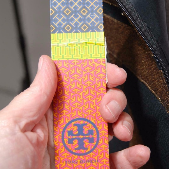 NWT Tory Burch Black Gold Striped Wool dress - Picture 4 of 4